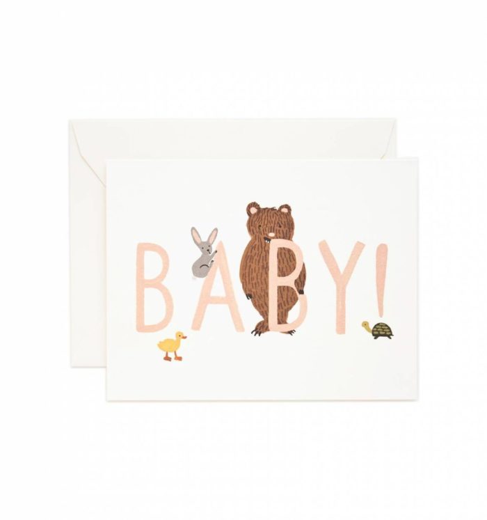 Postkarte Klappkarte Grußkarte Geburt Baby
