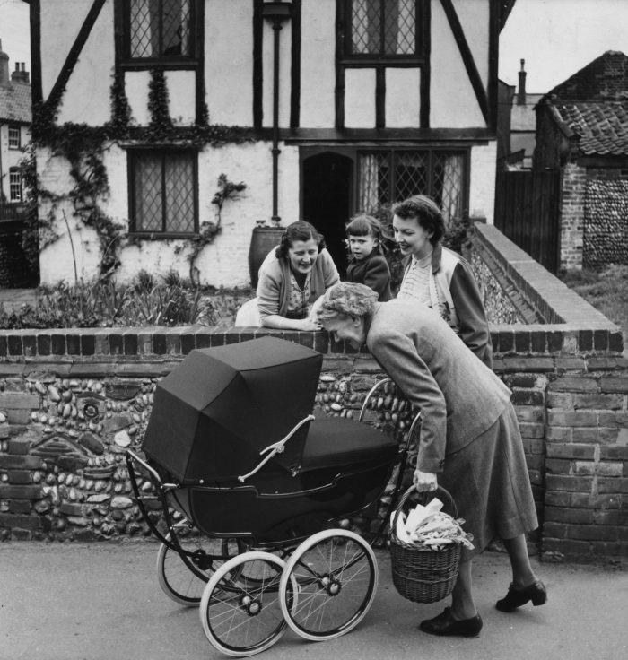 Kinderwagen in den 1950ern