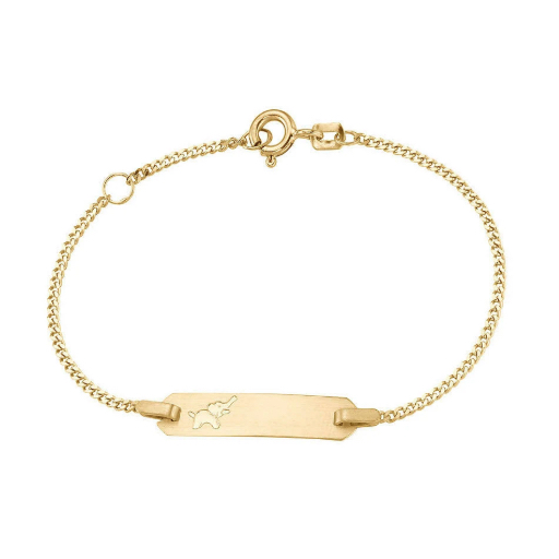 Goldarmband für Kinder Baby Geschenk zur Geburt personalisierbares Armband
